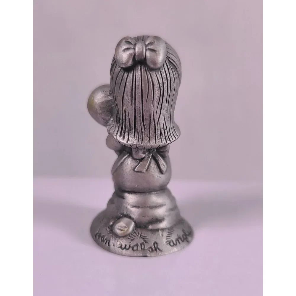 Vintage Hallmark Fine Pewter - Mother Holding Child MINI FIGURINE 1980 J. Walsh - Picture 3 of 5